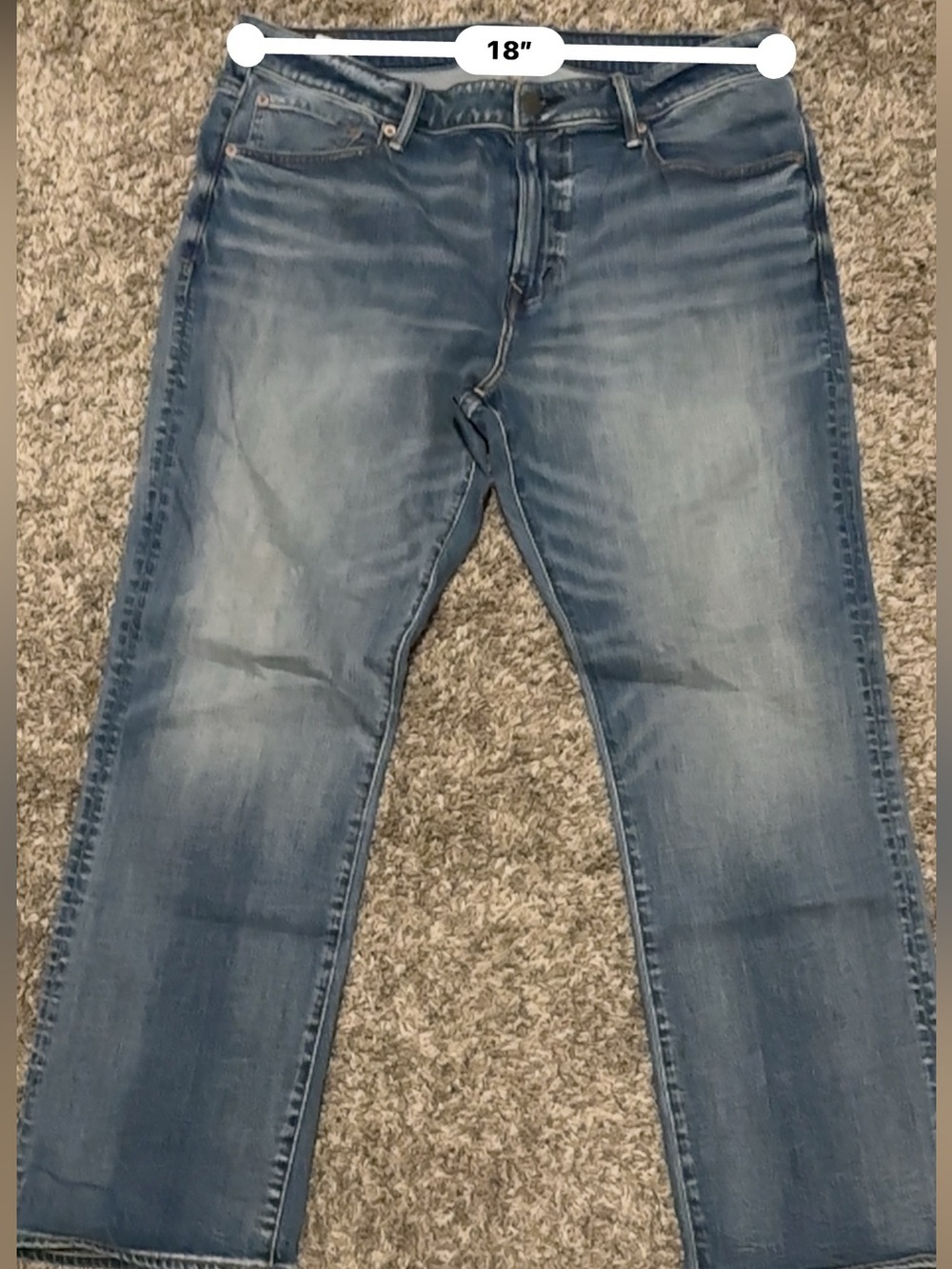 American Eagle Outfitters Men's Medium Blue Bootcut Jeans - Picture 5 of 11
